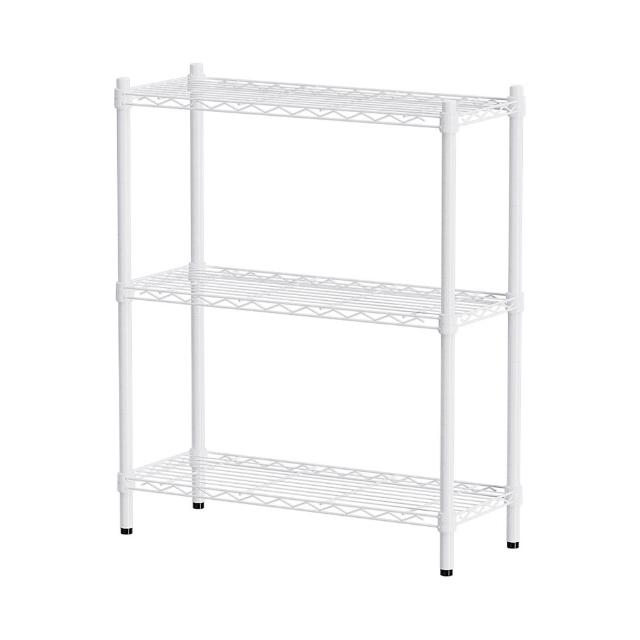 【dayneeds 日需百備】輕型 76x30x90公分烤漆三層架(鐵力士架/收納層架/鞋架/展示架/層架/鐵架)