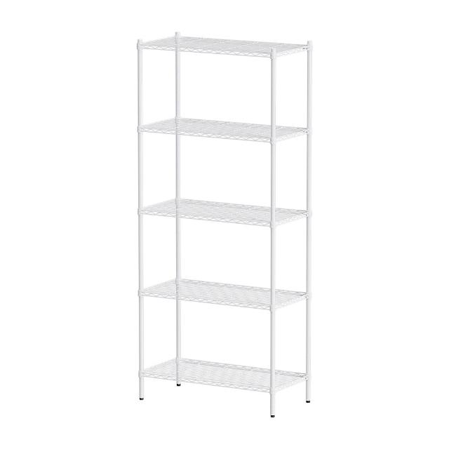 【dayneeds 日需百備】輕型 90x45x210公分烤漆五層架(鐵力士架/收納層架/鞋架/展示架/層架/鐵架)