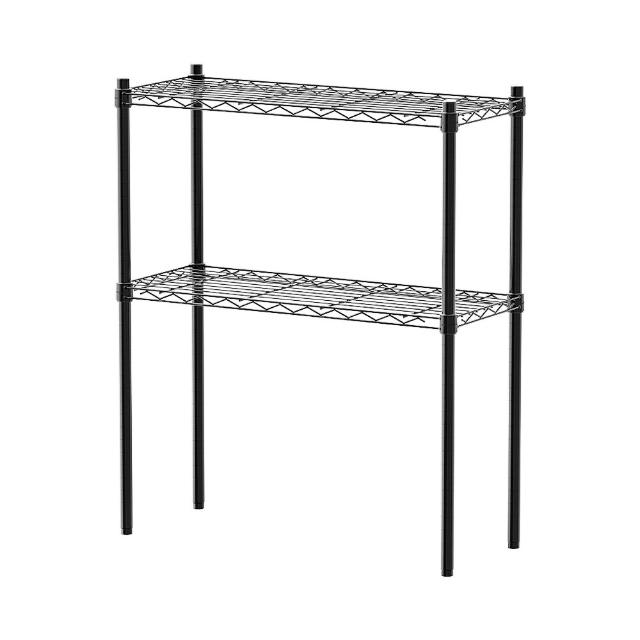 【dayneeds 日需百備】輕型 76x30x90公分烤漆二層架(鐵力士架/收納層架/鞋架/展示架/層架/鐵架)