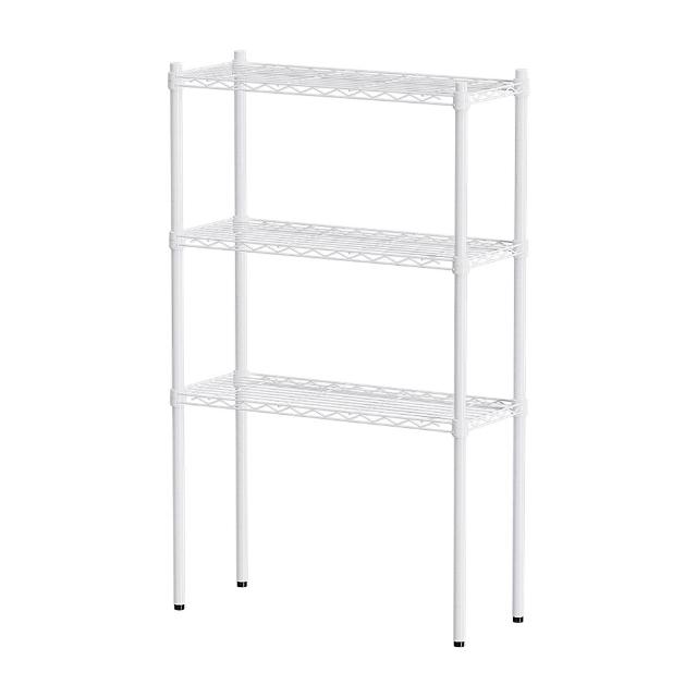 【dayneeds 日需百備】輕型 76x30x120公分烤漆三層架(鐵力士架/收納層架/鞋架/展示架/層架/鐵架)