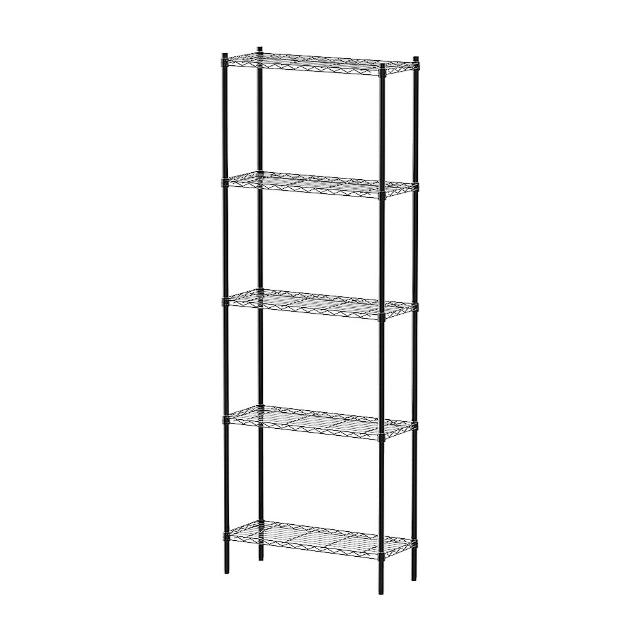 【dayneeds 日需百備】輕型 76x30x210公分烤漆五層架(鐵力士架/收納層架/鞋架/展示架/層架/鐵架)