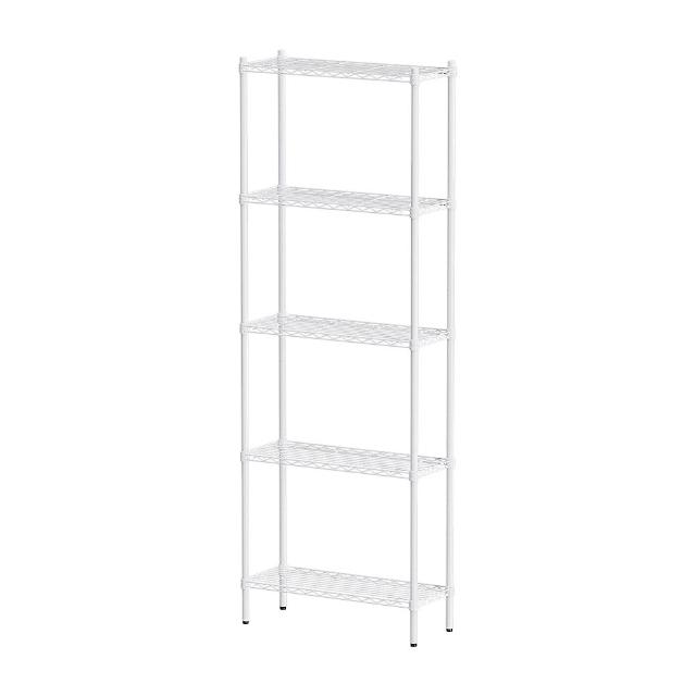 【dayneeds 日需百備】輕型 76x30x210公分烤漆五層架(鐵力士架/收納層架/鞋架/展示架/層架/鐵架)