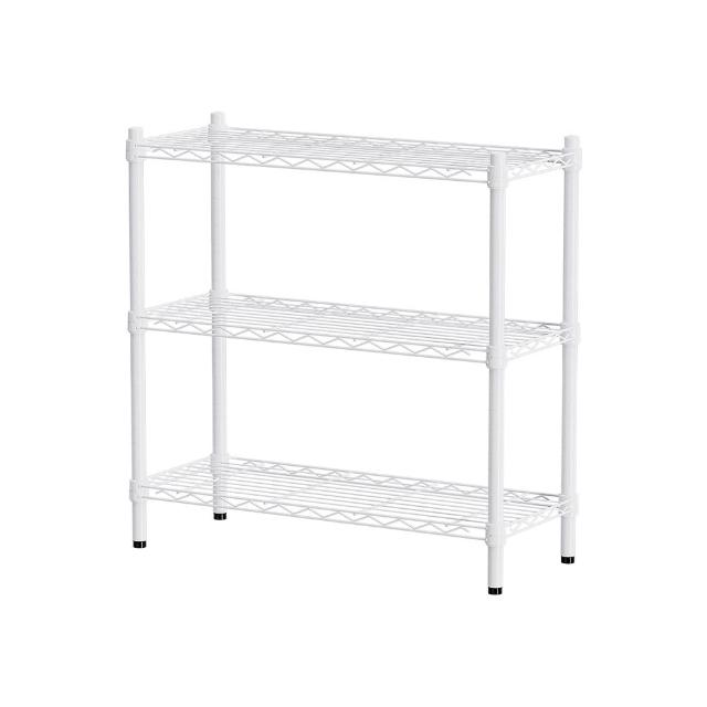 【dayneeds 日需百備】輕型 76x30x75公分 烤漆三層架(鐵力士架/收納層架/鞋架/展示架/層架/鐵架)