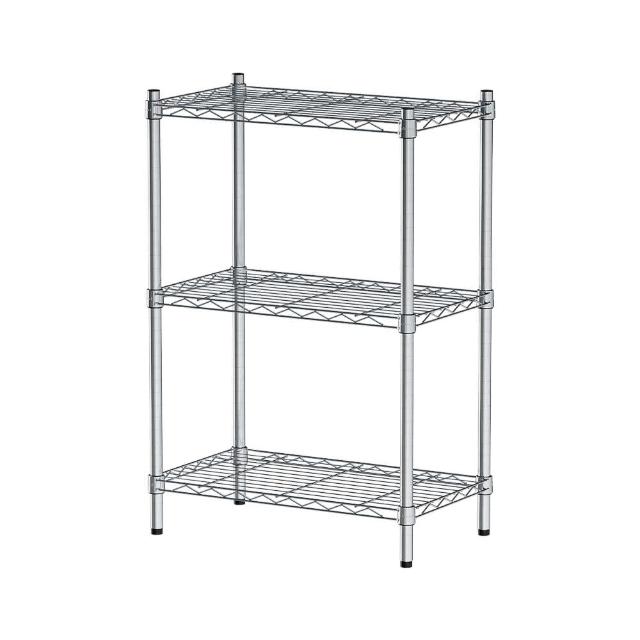 【dayneeds 日需百備】輕型 60x35x90公分三層波浪架 三色可選(鐵力士架/收納層架/鞋架/展示架/層架/鐵架)