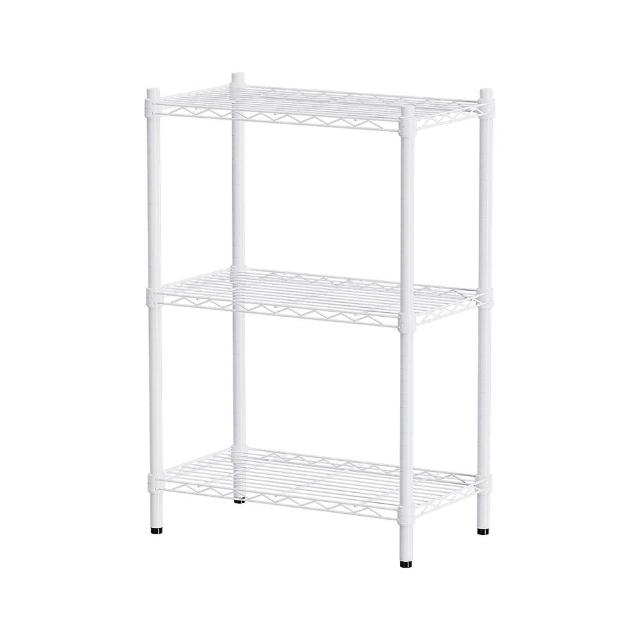 【dayneeds 日需百備】輕型 60x35x90公分三層波浪架 三色可選(鐵力士架/收納層架/鞋架/展示架/層架/鐵架)