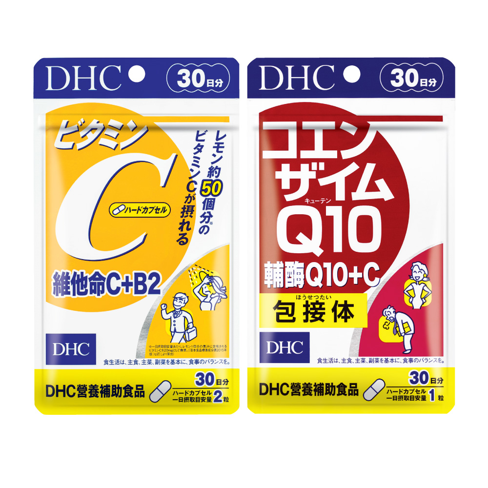 DHC】美容必備組(維他命C 30日份+輔酉每Q10 30日份) - momo購物網