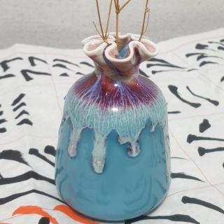 【漪點兒送禮】錦囊妙計花口瓶_瓶安祝福__茶席花瓶(送禮_聚財_禮物_茶聚_藝術_花瓶_祝福)
