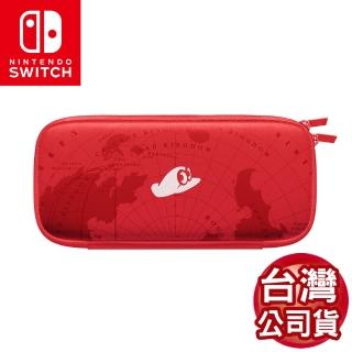 【Nintendo 任天堂】Switch 原廠 主機收納包附螢幕保護貼-瑪利歐紅(台灣公司貨)