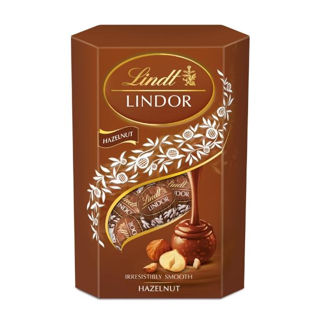 【Lindt 瑞士蓮】Lindor夾餡榛果口味巧克力200g(巧克力)