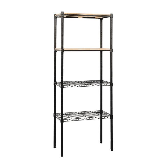 【dayneeds 日需百備】松木 60x30x180公分烤漆四層架 多款可選(木板層架/收納層架/展示架/層架/鐵架)