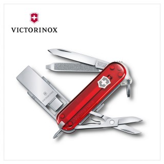 【VICTORINOX 瑞士維氏】USB16GB+8用瑞士刀(4.6235.TG16B1)