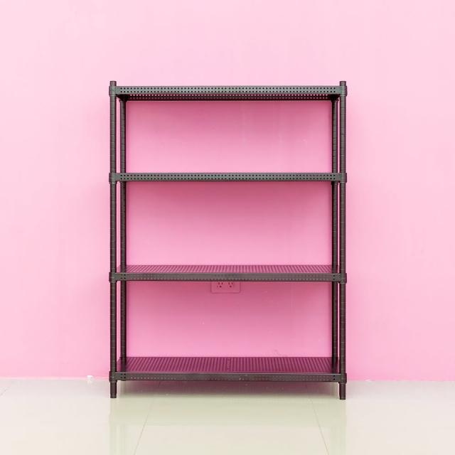 【dayneeds 日需百備】極致美學 90x35x120公分烤漆四層架(沖孔鐵架/收納層架/展示架/層架/鐵架)