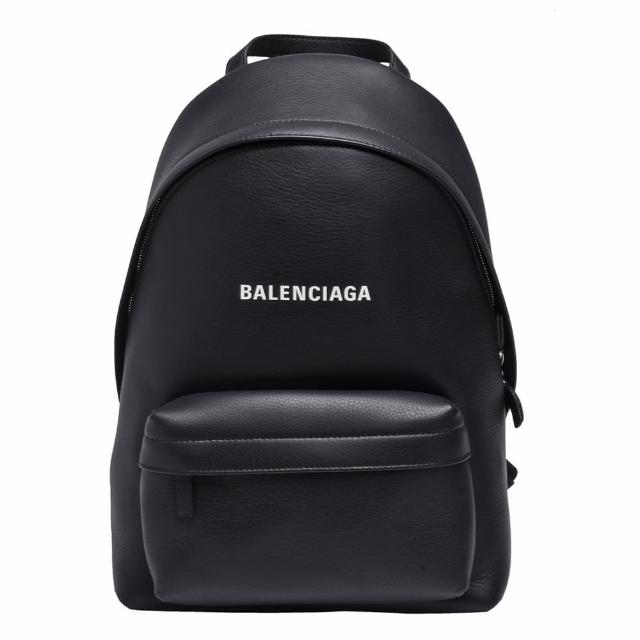 Balenciaga 巴黎世家【Balenciaga 巴黎世家】經典Everyday系列品牌字母LOGO小牛皮拉鍊手提/後背包(小-黑色552379-DLQ4N-1000)