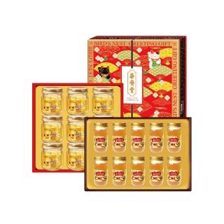 【華齊堂】頂級金絲燕窩 蜂王乳金絲燕窩晶露禮盒超值組(1+1)