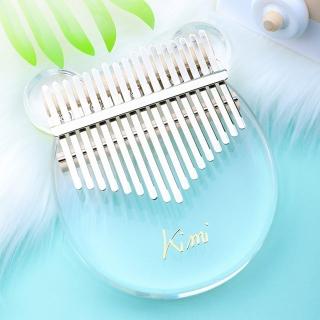 【美佳音樂】奧福樂器 Kalimba 卡林巴琴/拇指琴-超值全配．17音水晶透明-小熊款(贈高級拇指琴盒)