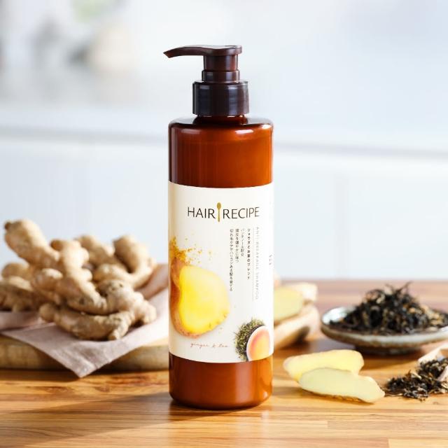 【Hair Recipe】舊品出清! 生薑蘋果/生薑清茶 洗髮精/潤髮乳530g 5入(強韌x防斷)