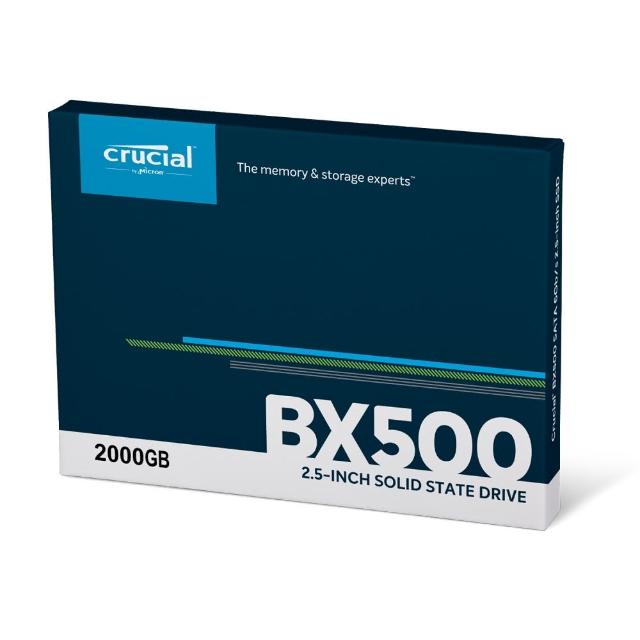 【Micron 美光】Crucial BX500 2TB SSD 2.5吋固態硬碟