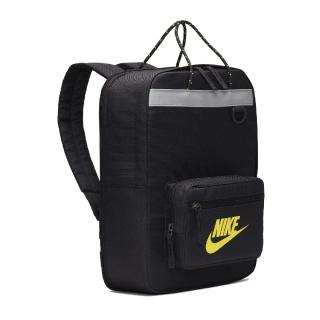 【NIKE 耐吉】後背包 Tanjun Backpack 男女款 方包 外出 反光 雙肩背 上學 黑 黃(BA5927-080)
