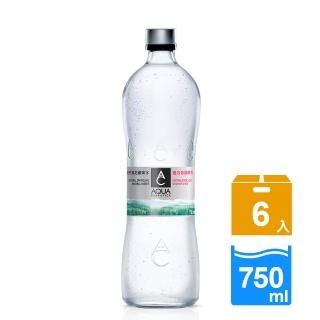 【AQUACarpatica喀爾巴阡】天然氣泡礦泉水玻璃瓶裝750mlx6入/箱