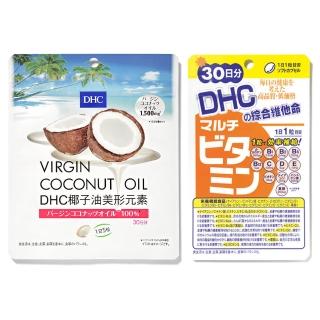 【DHC】美形完勝組(椰子油美形元素150粒+綜合維他命30日份)