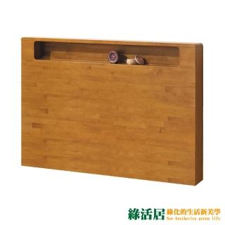 【綠活居】巧菲斯  現代風5尺實木雙人床頭片