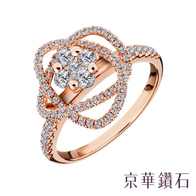 Emperor Diamond 京華鑽石【Emperor Diamond 京華鑽石】鑽石戒指 18K玫瑰金 爵士女伶 0.49克拉