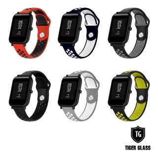 【T.G】Amazfit 米動手錶青春版Lite/GTS/BipS 20mm 撞色運動錶帶-6色(華米 米動專用錶帶 運動錶帶)