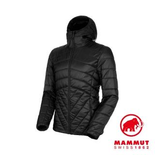 【Mammut 長毛象】Rime IN Hooded Jacket AF Men 保暖連帽化纖外套 男款 黑色 #1013-01210