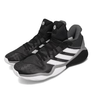 【adidas 愛迪達】籃球鞋 Harden Stepback 男款 愛迪達 哈登 大鬍子 NBA 耐磨 緩震 黑 白(EF9893)