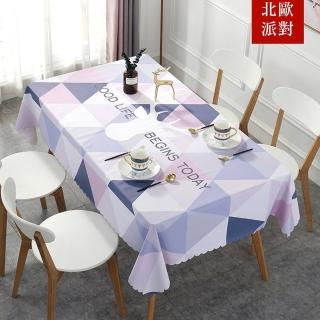 【QHL 酷奇】北歐抗汙防水創意桌巾-90*137(餐桌巾)