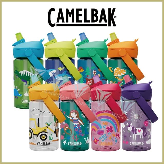 【CAMELBAK】400ml eddy+兒童吸管雙層隔溫運動水瓶(兒童水壺)