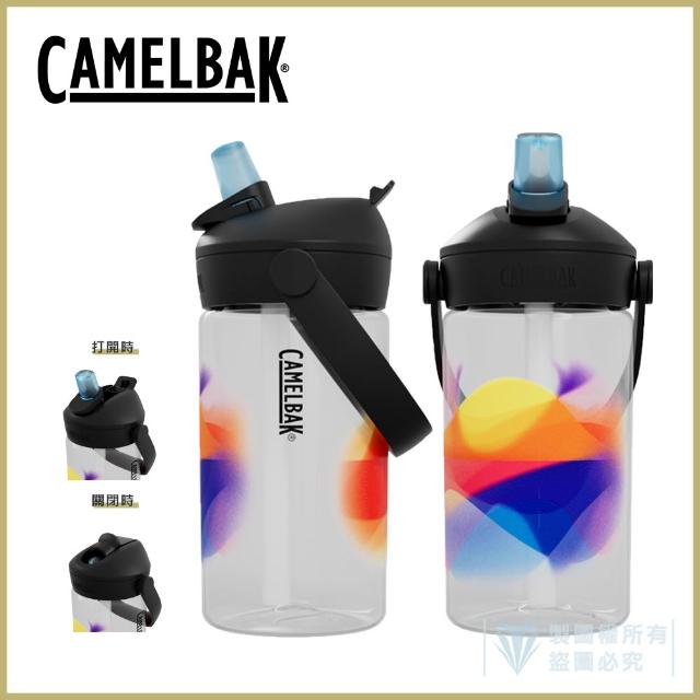 【CAMELBAK】400ml Flip Straw 兒童吸管運動水瓶RENEW(台灣代理公司貨/收闔自動關上防塵蓋)