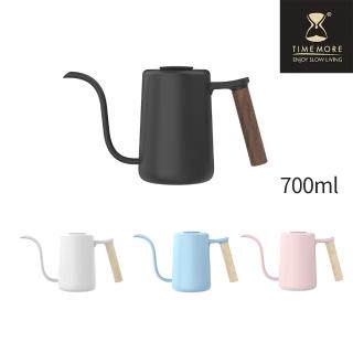 【TIMEMORE 泰摩】魚YOUTH手沖咖啡壺-4色(經典原木把手)