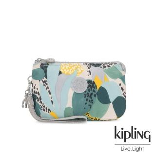 【KIPLING】叢林展葉綠多層配件包-CREATIVITY XL