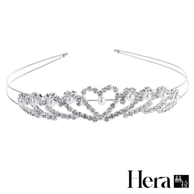【HERA 赫拉】ll現貨ll甜美新娘韓版時尚水鑽珍珠裝飾髮箍/頭飾(現貨瘋搶中)