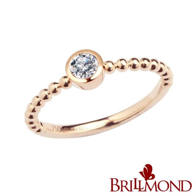 BRILLMOND JEWELRY【BRILLMOND JEWELRY】風采18K玫瑰金美鑽戒(10分18K金台)