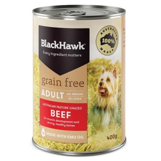 【BlackHawk 黑鷹】黑鷹優選無穀成犬主食罐400g-12入多口味任選(狗主食罐/低敏)