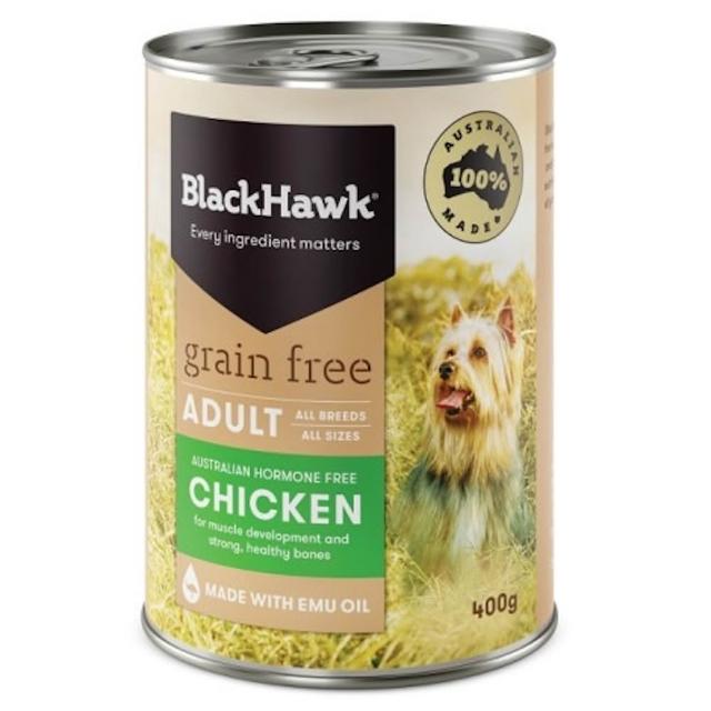 【BlackHawk 黑鷹】黑鷹優選無穀成犬主食罐400g-12入多口味任選(狗主食罐/低敏)