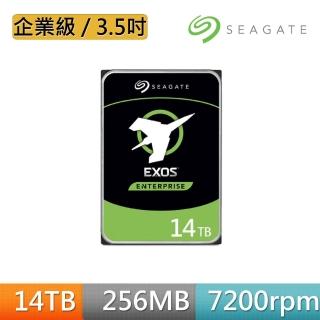 【SEAGATE 希捷】EXOS 14TB 3.5吋 7200轉 SATAⅢ 企業級硬4(ST14000NM001G)