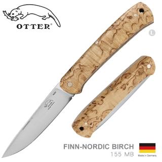 【OTTER】FINN 折刀-NORDIC BIRCH 樺木握柄 口袋折刀系列(#155 MB)