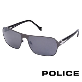 【POLICE】義大利經典都會時尚太陽眼鏡(黑色 POS8769-568P)