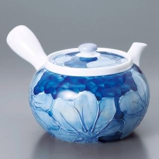 【福介商店】有田燒 濃葉彩 橫手急須0.45L(泡茶壺 沖泡壺 橫柄壺具)