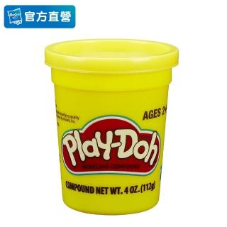 【PLAYDOH 培樂多】黏土補充罐系列-單罐無毒黏土4oz-黃色 B6756(小麥黏土/ 幼兒學習玩具/觸覺玩具/送禮)