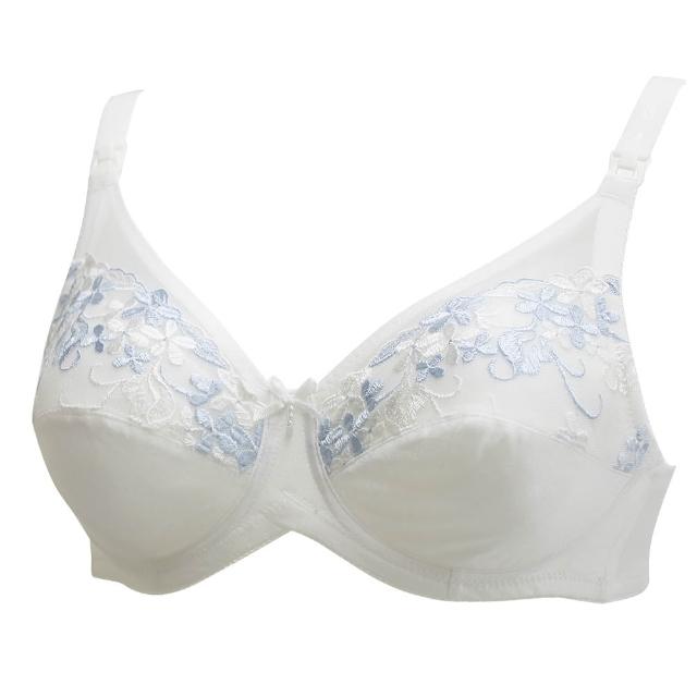 【Gennies 奇妮】2件組*哺乳內衣 立體繡花蕾絲內衣(共2色)