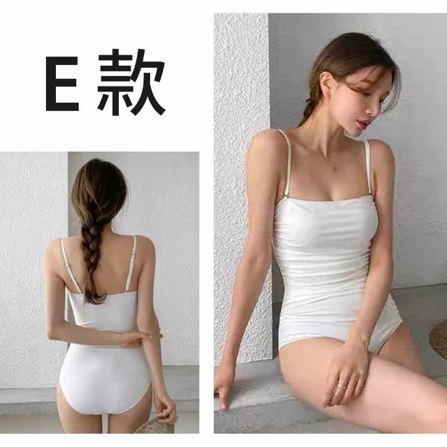 【SeasonsBikini 】連身泳裝泳衣顯瘦美背 -組合-大尺碼(連身泳裝 女泳裝 兩件式泳裝 連身顯瘦美背)