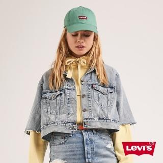 【LEVIS】女款 古著牛仔外套 / 復古寬鬆短版設計 / 袖口不收邊-人氣新品