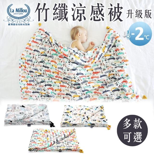La Millou 竹纖涼感嬰兒包巾+豆豆小豬枕(附送禮禮盒