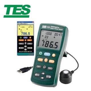 【TES 泰仕】TES-132 太陽能功率錶 記錄型(太陽能功率錶 功率錶 太陽能)