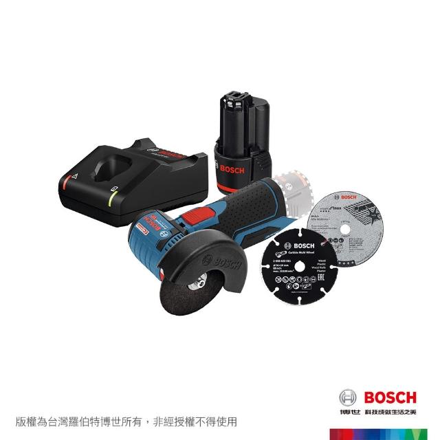 BOSCH 博世【BOSCH 博世】12V鋰電無碳刷手提圓切機 2.0Ah 套裝 GWS 12V-76 VP