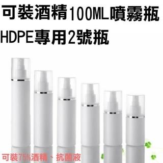 【Lcose】100ML 1入組 抗菌噴霧瓶(2號HDPE酒精瓶/乾洗手空瓶)